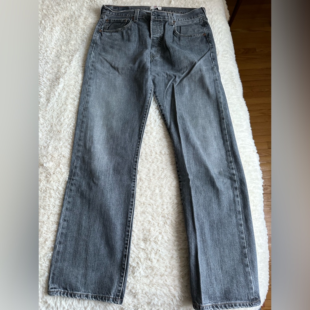 Levi’s Men's 501 faded black jeans
